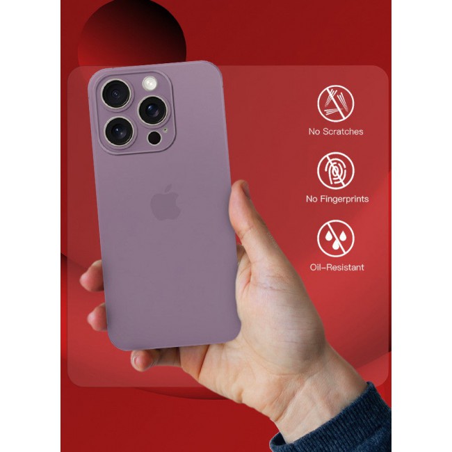 CATANES Air Skin Super Slim Case for Apple iPhone 15 Pro Max Back Cover Sturdy Durable Thin Case Drop Protection Cover - Transparent Purple