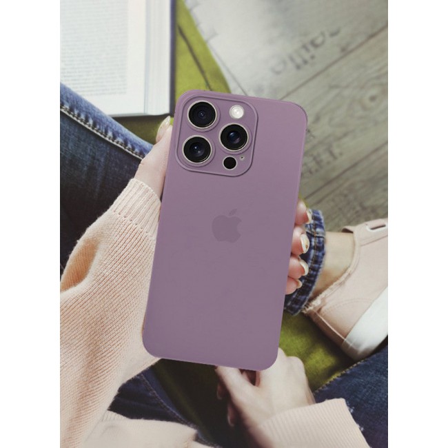 CATANES Air Skin Super Slim Case for Apple iPhone 15 Pro Max Back Cover Sturdy Durable Thin Case Drop Protection Cover - Transparent Purple