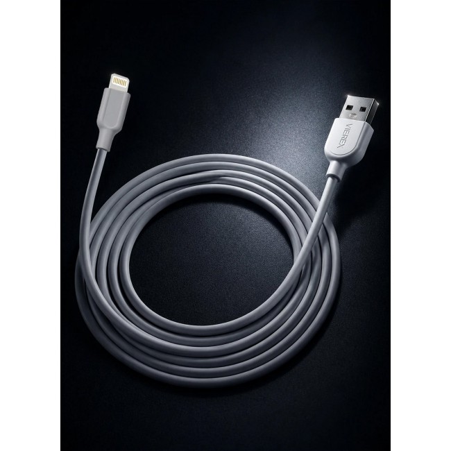 Vierex VC-3 Fast Charging Lightning Cable 2.4A USB Charging & Data Cable 480Mbps Compatible with iPhone, 3m