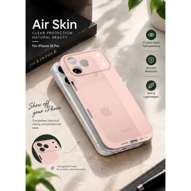 KZDOO 2 Pack Air Skin Case for iPhone 18 Pro - Ultra Slim 0.3mm Protective Cover