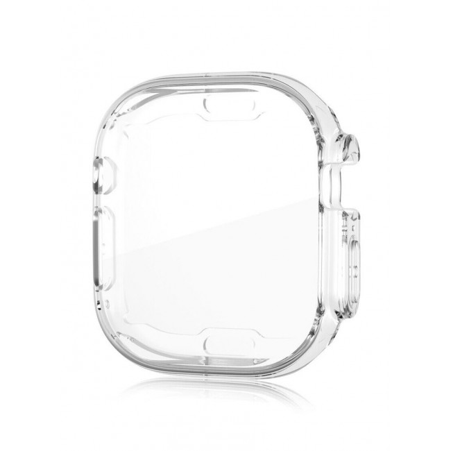CATANES Apple Watch Ultra 49mm Case Clear Soft Flexible TPU Full Screen Coverage Protective Transparent Bumper Cover