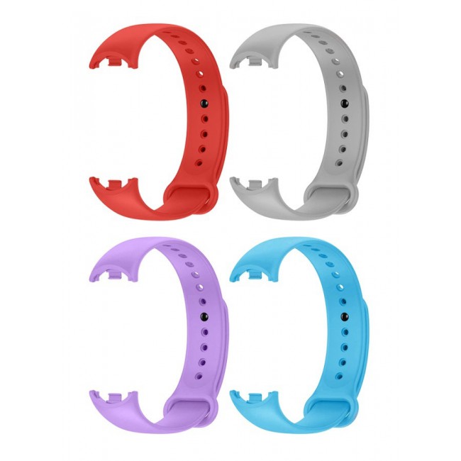 CATANES 4 Pack For Xiaomi Smart Band 8/9 Watch Bands Adjustable Comfortable Sport Replacement Strap for Xiaomi Mi Band 8/9 Wristband Bracelet Band for Women Men Multicolour