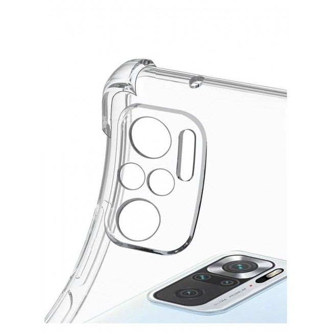 CATANES Xiaomi Redmi Note 10S Case Cover Clear Protective TPU Four Corners Cover Transparent Soft Case