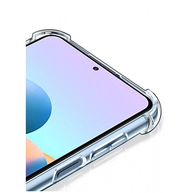 CATANES Xiaomi Redmi Note 10S Case Cover Clear Protective TPU Four Corners Cover Transparent Soft Case