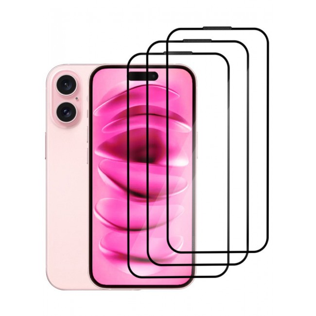 CATANES (for iPhone 16) 3 Pack Screen Protector, 9H Hardness Grade Shatterproof HD Tempered Glass,Full Coverage Screen Protector, Easy Installation