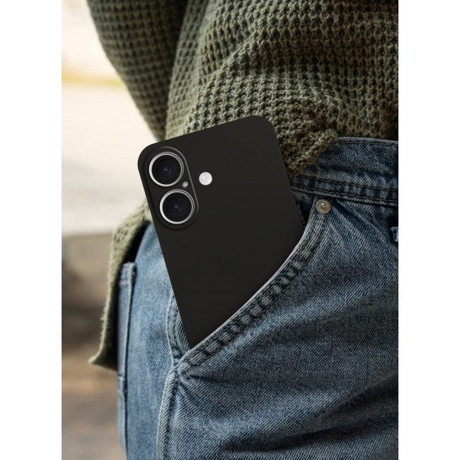 CATANES ( for iPhone 16 ) Ultra Thin Case Cover Air Skin Series Back Cover Sturdy Durable Case Drop Protection Cover - Transparent Black