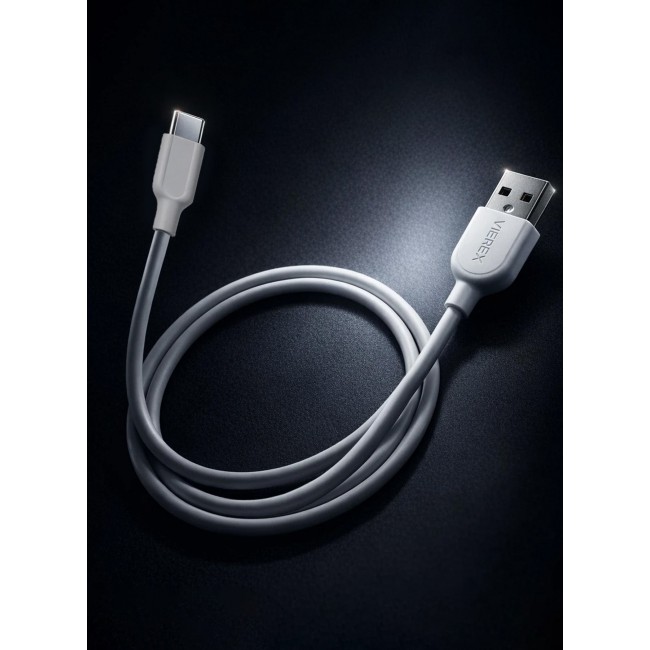 Vierex VC-3 Fast Charging USB Type-C Cable 2.4A Long Charging & Data Sync Cable 480Mbps, 1m