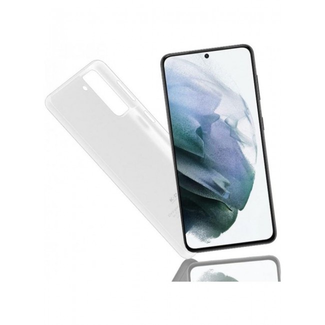 KZDOO Samsung Galaxy S21 Plus Case Slim Thin Air Skin Full Coverage Protective Case Sturdy Durable Thin Case Drop Protection Case Cover Transparent White