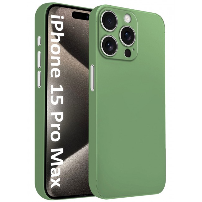 CATANES (for iPhone 15 Pro Max) Case Cover Air Skin Series Back Cover Sturdy Durable Thin Case Drop Protection Cover - Transparent Green