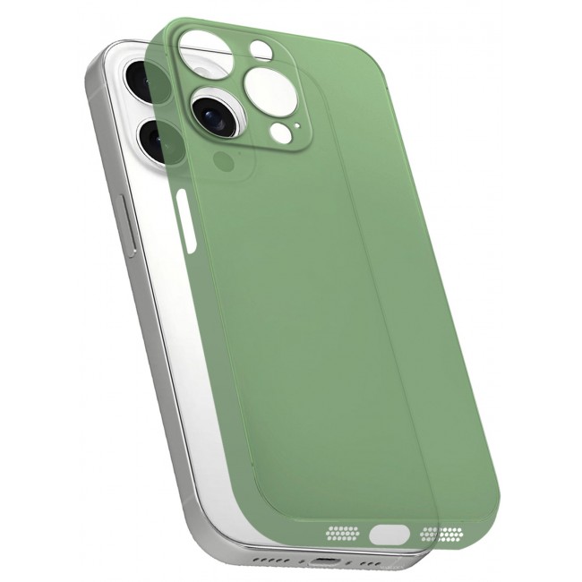 CATANES (for iPhone 15 Pro Max) Case Cover Air Skin Series Back Cover Sturdy Durable Thin Case Drop Protection Cover - Transparent Green