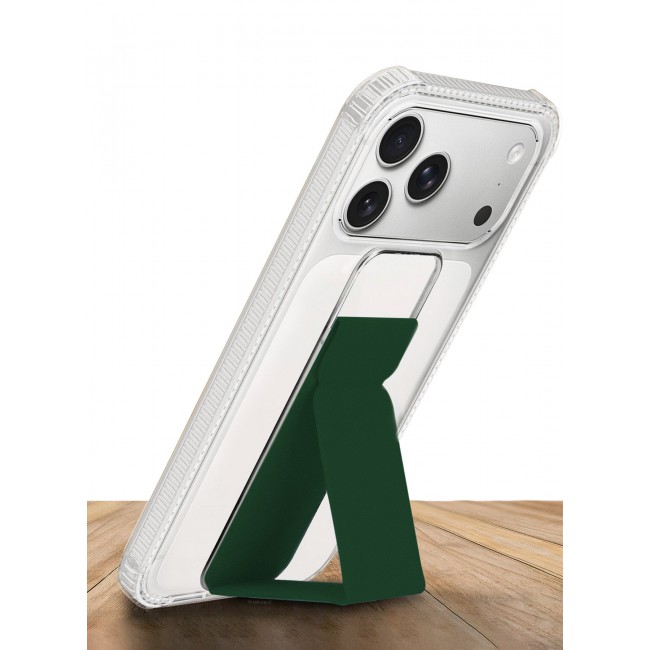CATANES 2 Packs Finger Grip Clear Case Cover for iPhone 17 Pro- Kickstand Car Magnetic Holder Multi-function Protective Two-in-one Case with 3D Screen Protector - Dark Green