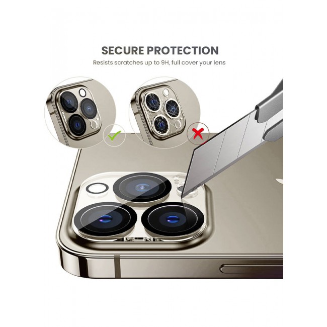 CATANES Camera Lens Protector for Apple iPhone 15 Pro 3D Tempered Glass 9H Hardness Ultra HD Anti-Scratch Easy to Install Case Friendly Full Coverage Guard