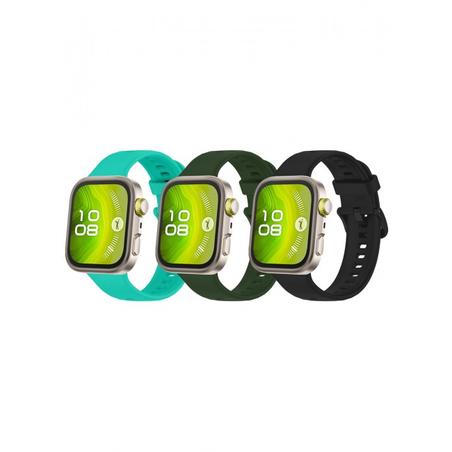 CATANES 3Packs Wristband for Huawei Watch Fit 3/Fit 4/Fit 4 Pro Bands, Silicone Bracelet Quick Release Arm Band, Replacement Smartwatch Band Quick Release Sport Straps - 3 Colours