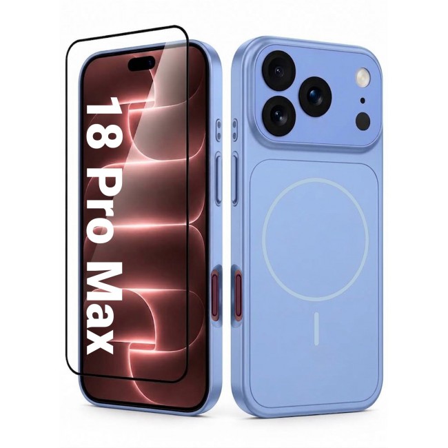 CATANES 2 Pack MagSafe Compatible Case for iPhone 18 Pro Max, Protective Bumper with Drop Protection & Lens Cover - Glacier