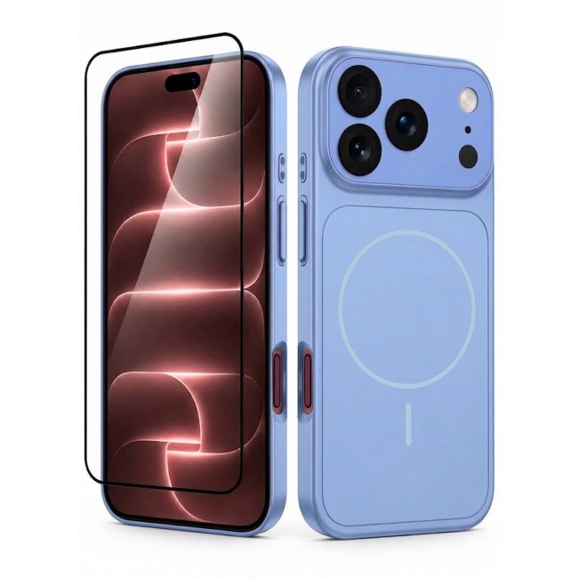 CATANES 2 Pack MagSafe Compatible Case for iPhone 18 Pro Max, Protective Bumper with Drop Protection & Lens Cover - Glacier