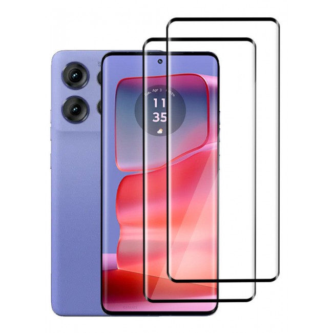CATANES (for Motorola Edge 50 Pro) 3 Pack Screen Protector Transparent Soft Protective Tempered Glass High Sensitivity Clear HD Screen Protector