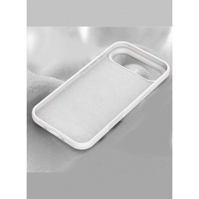 CATANES 2 Packs Silicone Protective Phone Case for iPhone 17 Air , Soft Anti-Scratch Microfiber Lining Ultra Slim Drop Protection Phone Cover with 3D Screen Protector - White