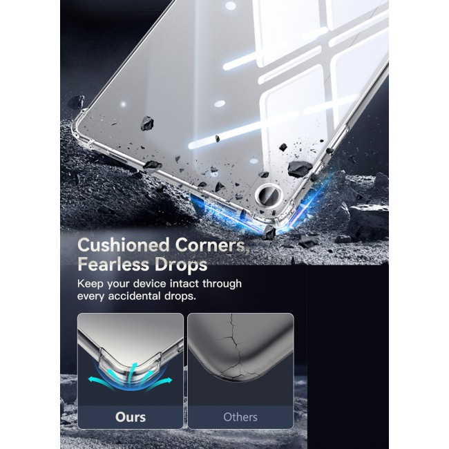 CATANES For Samsung Galaxy Tab A9 Plus Transparent TPU Bumper Protective Case