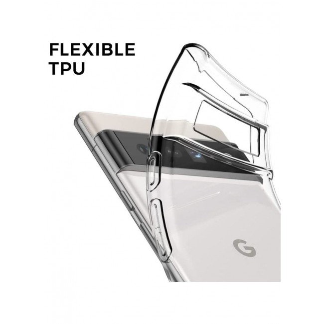 CATANES 2Pack for Pixel 6 Pro Clear Case and Screen Protector 360 Degree Front and Back Protection Shockproof Soft TPU with Anti-Scratch Tempered Glass