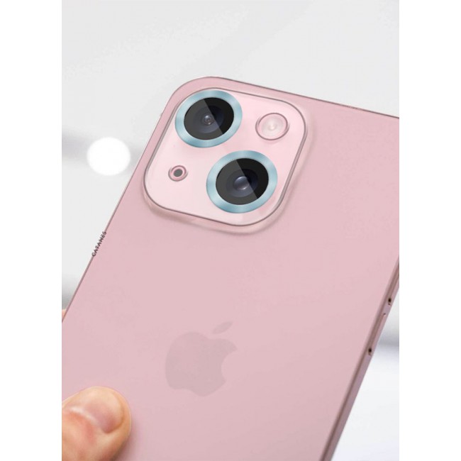 CATANES iPhone 14 Camera Lens Protector Tempered Glass 9H Hardness Ultra HD Anti-Scratch Easy to Install Case Friendly Full Coverage Guard Seria Blue