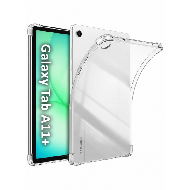 CATANES For Samsung Galaxy Tab A11 Plus Transparent TPU Bumper Protective Case