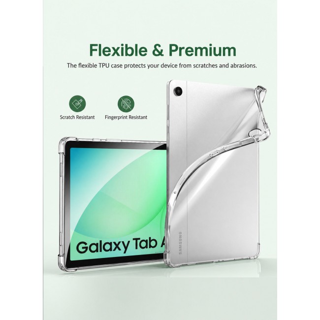 CATANES For Samsung Galaxy Tab A11 Plus Transparent TPU Bumper Protective Case
