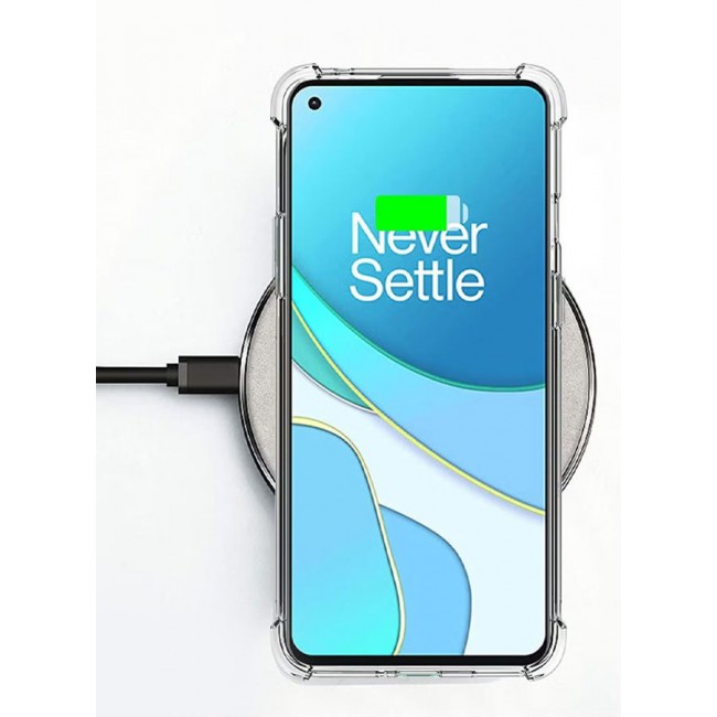 CATANES OnePlus 8T Crystal Clear Shockproof Case with Raised Corner Protection Bumpers 6.55 inch