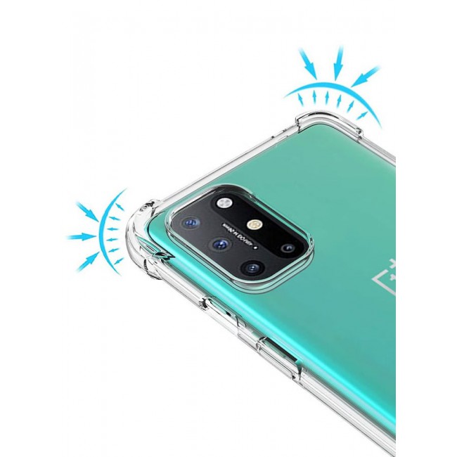 CATANES OnePlus 8T Crystal Clear Shockproof Case with Raised Corner Protection Bumpers 6.55 inch