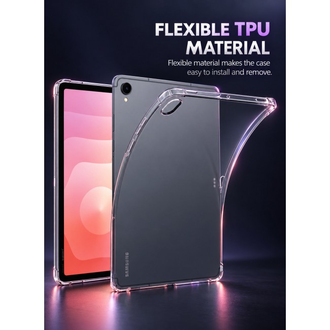 CATANES For Samsung Galaxy Tab S11 Transparent TPU Bumper Protective Case