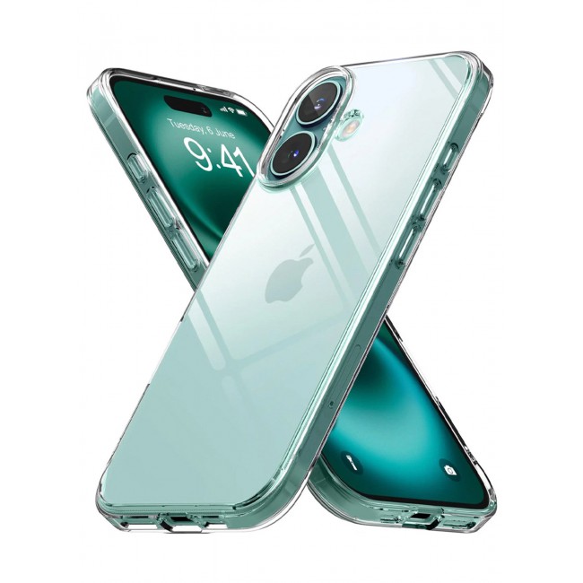 CATANES ( for iPhone 16 Plus ) Case, Clear TPU, Ultra Slim, Shockproof, Scratch-Resistant Case Cover
