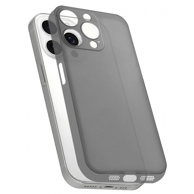 CATANES (for iPhone 15 Pro Max) Case Cover Air Skin Series Back Cover Sturdy Durable Thin Case Drop Protection Cover - Transparent Grey