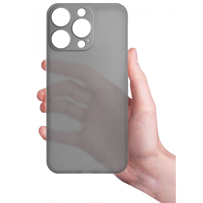 CATANES (for iPhone 15 Pro Max) Case Cover Air Skin Series Back Cover Sturdy Durable Thin Case Drop Protection Cover - Transparent Grey