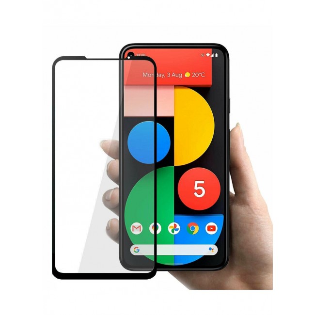 CATANES Google Pixel 5 Screen Protector Anti-Scratch Tempered Glass Clear HD Edge to Edge Full Coverage 9H Case Friendly Film 6.0 inch
