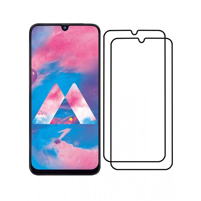 CATANES 2 Pack For Samsung Galaxy A30 Screen Protector 3D Tempered Glass Full Glue Back