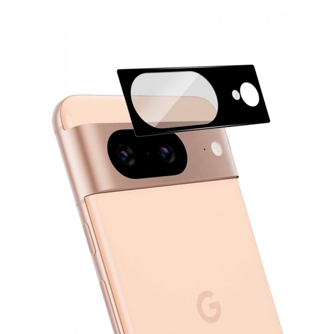 CATANES Camera Lens Protector for Google Pixel 8 Back Camera Lens Screen Protector Film Anti-Scratch HD Tempered Glass Protector Black