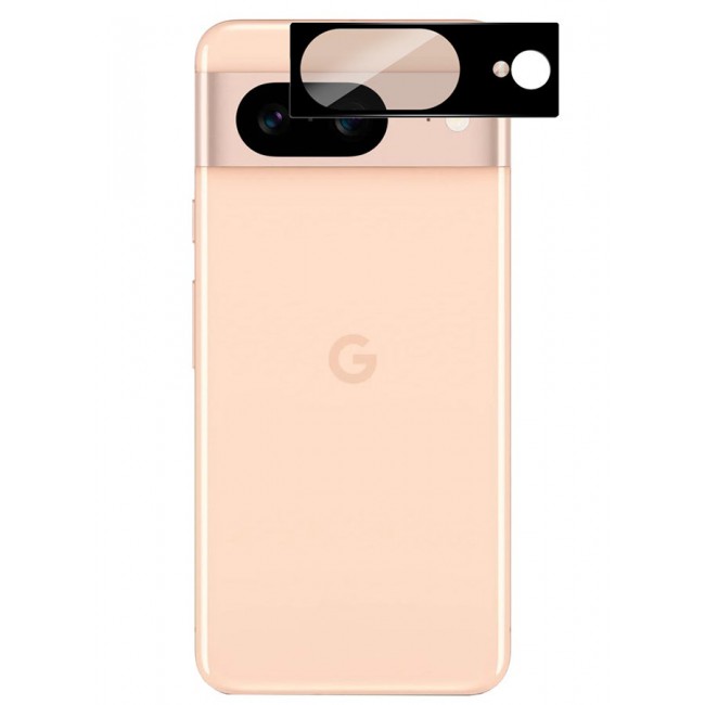 CATANES Camera Lens Protector for Google Pixel 8 Back Camera Lens Screen Protector Film Anti-Scratch HD Tempered Glass Protector Black