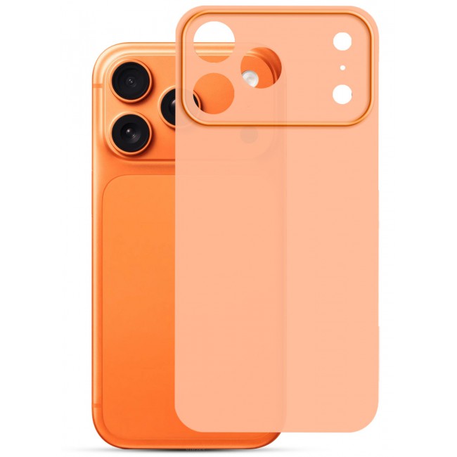 CATANES Air Skin Frosted Matte Case for iPhone 17 Pro - Stylish Ultra Slim Back Cover - Cosmic Orange