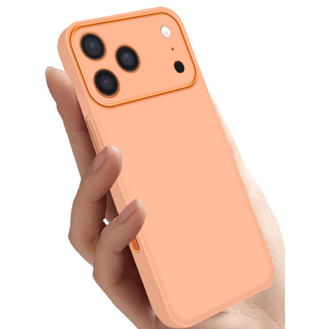 CATANES Air Skin Frosted Matte Case for iPhone 17 Pro - Stylish Ultra Slim Back Cover - Cosmic Orange