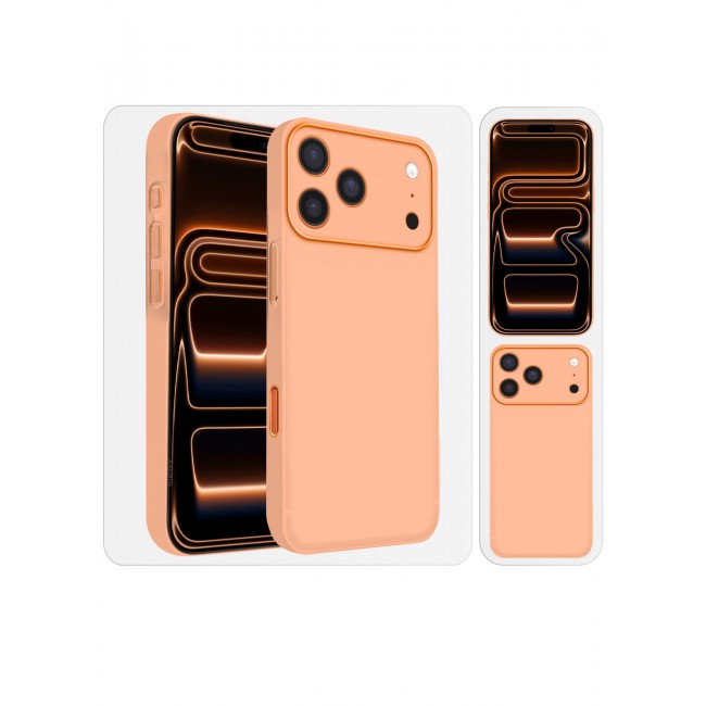CATANES Air Skin Frosted Matte Case for iPhone 17 Pro - Stylish Ultra Slim Back Cover - Cosmic Orange