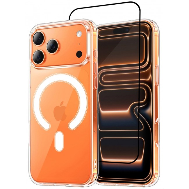 CATANES 2 Pack Clear Magnetic Case for iPhone 17 Pro Max - Transparent Shockproof Protective Cover with MagSafe Compatibility