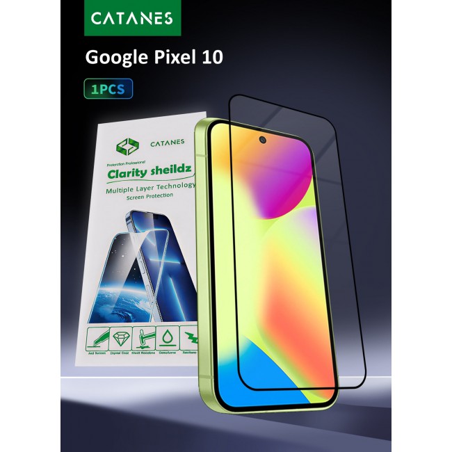 CATANES 3D Tempered Glass Screen Protector for Google Pixel 10 (6.3-Inch) – Full Coverage, Edge-to-Edge Protection, Scratch Resistant, Case Friendly Clear Screen Guard