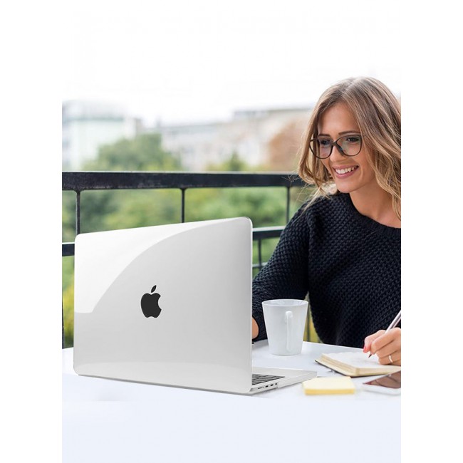 CATANES MacBook Air 14.2 Inch Case (2023-2021 Release) Models A2442 / A2779 Plastic Hard Shell Case Clear
