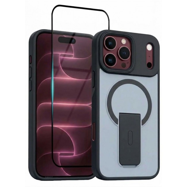 CATANES 2 Pack For iPhone 18 Pro Max Case Magnetic Armor with Foldable Stand MagSafe Ready - Black