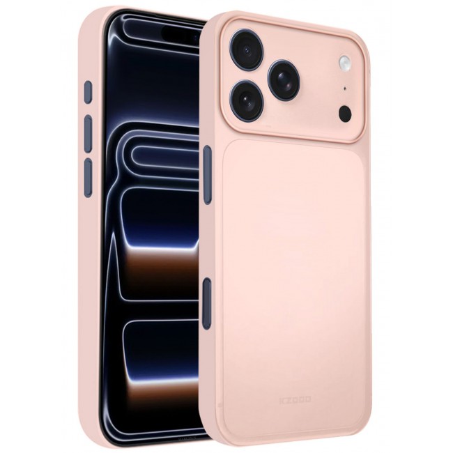 KZDOO 2 Packs Air Skin Case Cover for Apple iPhone 17 Pro - Sturdy Back Cover - Durable Thin Case - Drop Protection Cover with 3D Screen Protector - Pink