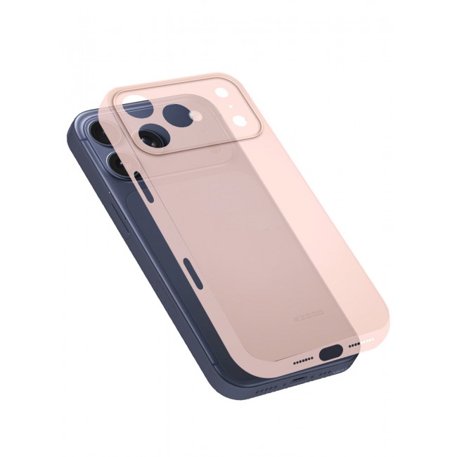 KZDOO 2 Packs Air Skin Case Cover for Apple iPhone 17 Pro - Sturdy Back Cover - Durable Thin Case - Drop Protection Cover with 3D Screen Protector - Pink