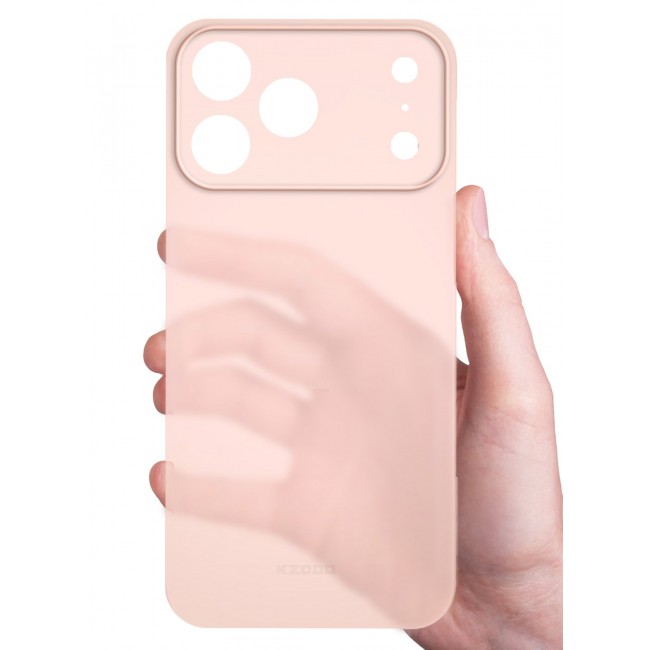 KZDOO 2 Packs Air Skin Case Cover for Apple iPhone 17 Pro - Sturdy Back Cover - Durable Thin Case - Drop Protection Cover with 3D Screen Protector - Pink