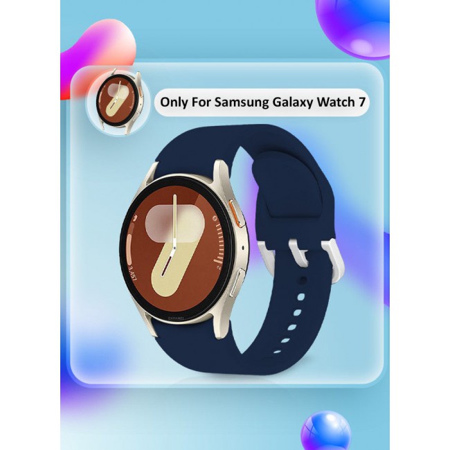 CATANES (for Samsung Galaxy Watch 7) Silicone Sport Band Durable and Sport Design for Men Women Midnight Blue