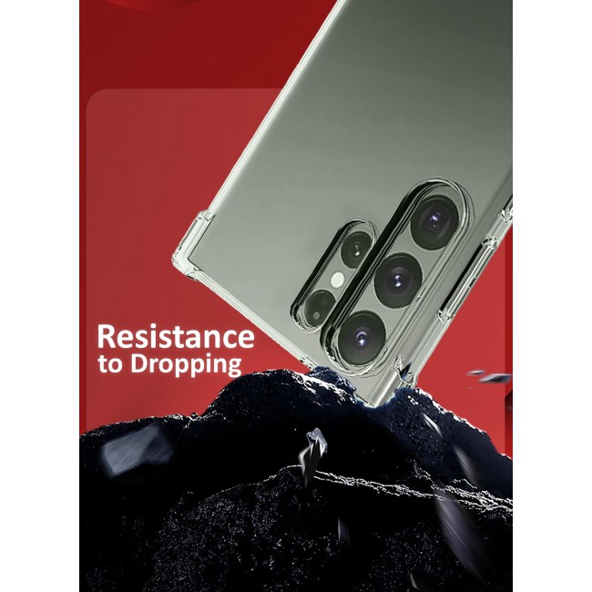 CATANES ( Case Clear for Samsung Galaxy S23 Ultra ) Slim Transparent Cover Anti-Drop Reinforced Bumper Corner Protection