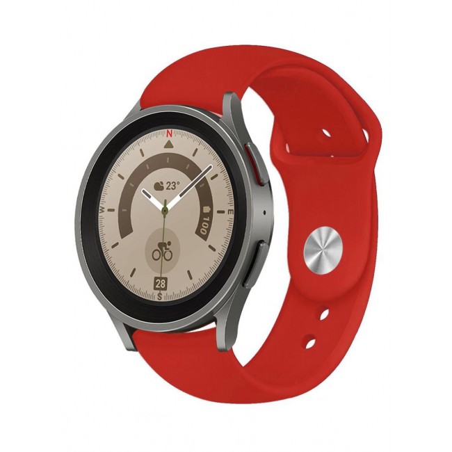 CATANES Samsung Galaxy Watch 5 Band Galaxy Watch 5 Pro Band Replacement Silicone Strap 20mm Smart Watch Wristband Compatible with Galaxy Watch5 (44mm/40mm) Galaxy Watch5 Pro (45mm) Red