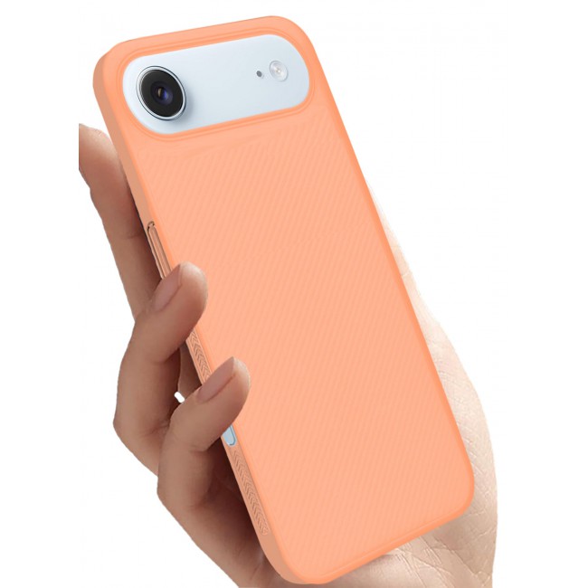 CATANES 2 Packs Case Cover for iPhone 17 Air - Sturdy Durable Ultra-Thin Case - Air Skin Line Design Transparent Back Cover - Drop Protection Cover with 3D Screen Protector - Cosmic Orange